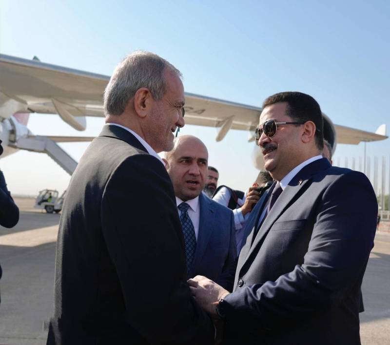 استقبال نخست‌وزیر عراق از پزشکیان