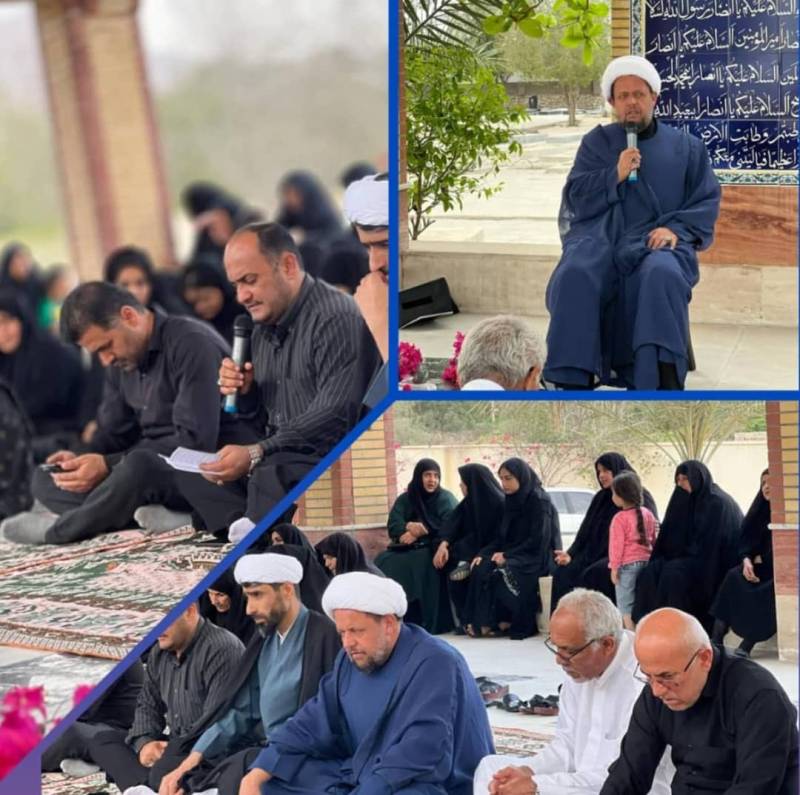 حضور امام جمعه عسلویه در مراسم سالگرد شهید پاسدار رجب بیدخونی